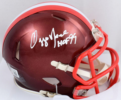 Ozzie Newsome Signed Browns Flash Speed Mini Helmet w/HOF- Beckett W Hologram