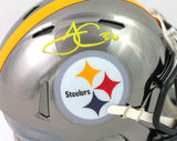 James Conner Autographed Pittsburgh Steelers Chrome Mini Helmet - Fanatics Auth