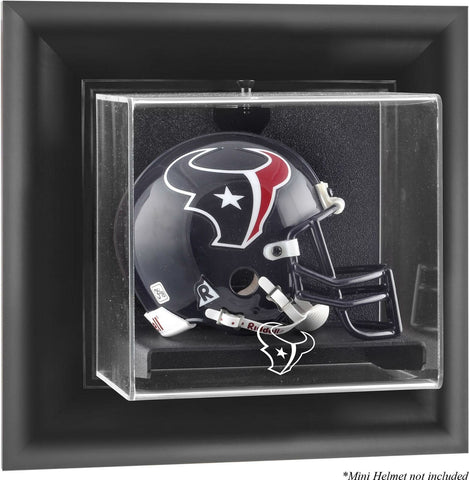 Texans Black Framed Wall-Mountable Mini Helmet Logo Display Case - Fanatics