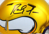 Randy Moss Autographed Minnesota Vikings Flash Speed Mini Helmet-Beckett W Holo