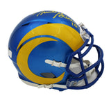 Trent Green Signed Los Angeles Rams Speed NFL Mini Helmet