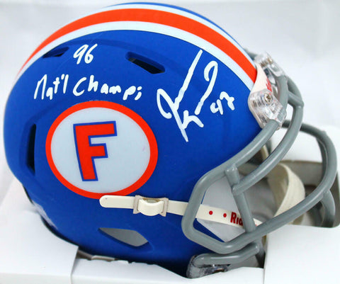Jevon Kearse Autographed Florida Gators Speed Mini Helmet w/Insc.-Beckett W Holo