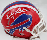 Doug Flutie Autographed Buffalo Bills 87-01 Speed Mini Helmet-Beckett W Hologram