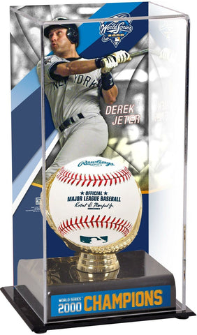 Derek Jeter New York Yankees 2000 World Series Champions Display Case with Image