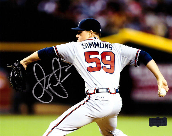 Shae Simmons Autographed/Signed Atlanta Braves 8x10 MLB Photo "Grey Jersey"