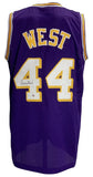 Jerry West Signed Purple Basketball Jersey PSA ITP