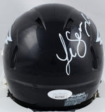 LeSean McCoy Autographed Philadelphia Eagles Black Alt Speed Mini Helmet- JSA W