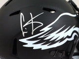 Cris Carter Autographed Eagles Eclipse Speed Mini Helmet- JSA W *Silver