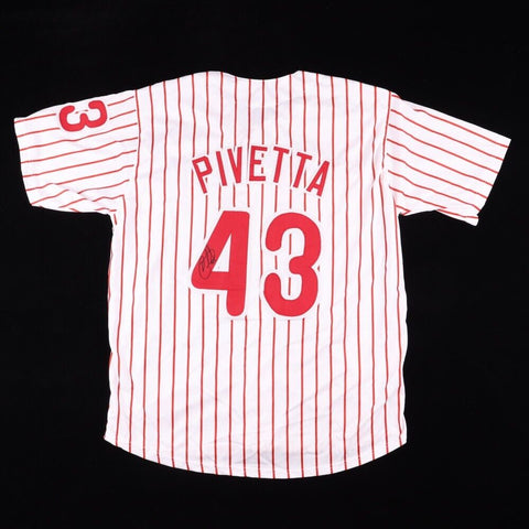 Nick Pivetta Signed Philadelphia Phillies Pinstriped Jersey (JSA COA) Pitcher