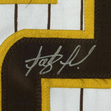 FRAMED Autographed/Signed FERNANDO TATIS JR 33x42 Baseball Jersey JSA COA