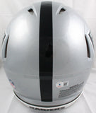 Richard Seymour Signed Raiders Authentic F/S Speed Helmet w/HOF-Beckett W Holo