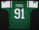 Sione Po'uha Signed New York Jets Jersey (PSA COA) Defensive Tackle (2005-2012)