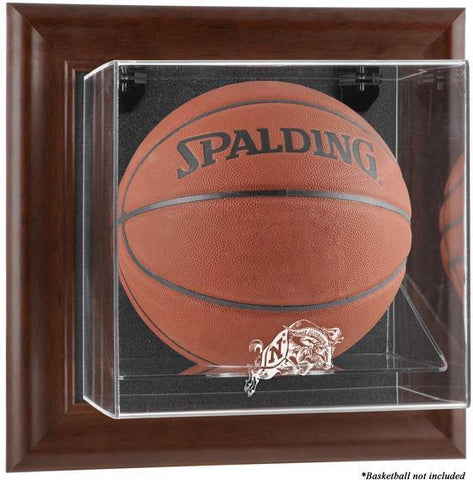 Navy MidshipBrown Framed Wall-Mountable Basketball Display Case