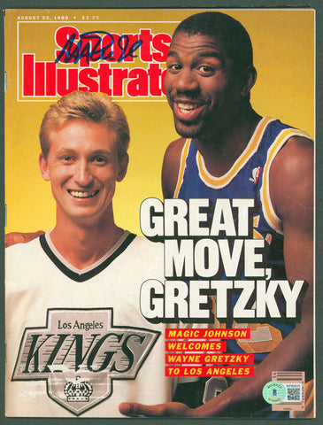 Lakers Magic Johnson Signed August 1988 Sports Illustrated Magazine BAS #WP80035