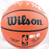 Larry Bird Kevin McHale Robert Parish Signed NBA Wilson Basketball-BeckettW Holo