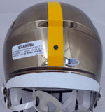 Antonio Brown Autographed Chrome Full Size Speed Replica Helmet Beckett F86018
