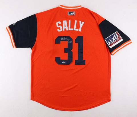 Danny Salazar Signed Indians "Sally" Players Weekend Jersey (Beckett Holo)