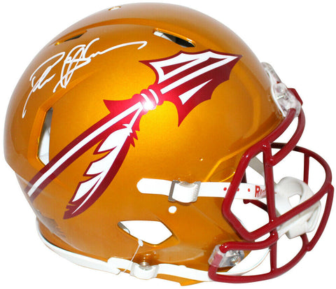 Deion Sanders Signed Florida State Seminoles Authentic Flash Helmet BAS 34184