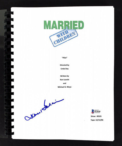 David Garrison (Steve) signed Married...with Children Pilot Script (Beckett COA)