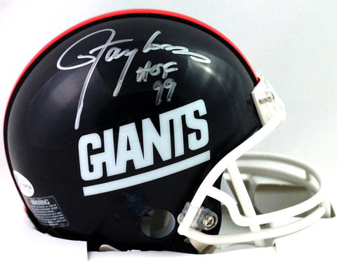 Lawrence Taylor Autographed NY Giants 81-99 TB Mini Helmet w/HOF- Beckett W *Sil