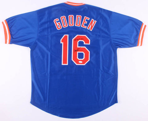Dwight Gooden Signed New York Mets Jersey Inscribed "85 Triple Crown" (JSA COA)