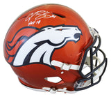 Broncos Champ Bailey "HOF 19" Signed Flash Full Size Speed Proline Helmet BAS W