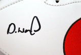 Denzel Ward Autographed Cleveland Browns Logo Football w/Insc.-Beckett W Holo