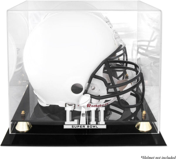Super Bowl LII Golden Classic Helmet Logo Display Case-Fanatics