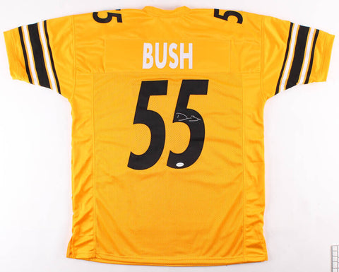 Devin Bush Signed Pittsburgh Steelers Jersey (TSE Holo) 2019 1st Rd Pk L.B. Mich