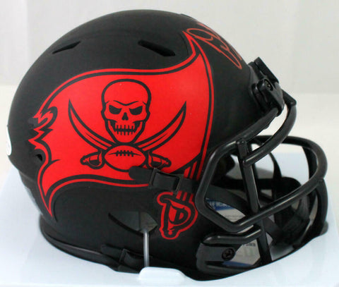 Warren Sapp Signed Tampa Bay Bucs Eclipse Mini Helmet w/HOF- Beckett W Auth *Red