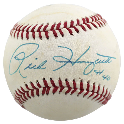 Athletics RIck Honeycutt Authentic Signed Bobby Brown Onl Baseball BAS #X71550