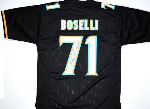 Tony Boselli Autographed Black Pro Style Jersey w/ HOF - Beckett W Hologram