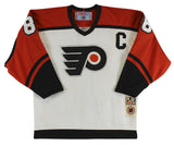 Flyers Eric Lindros Authentic Signed White CCM Jersey Autographed BAS #BG90718
