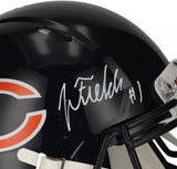 Justin Fields Chicago Bears Autographed Riddell Speed Authentic Helmet