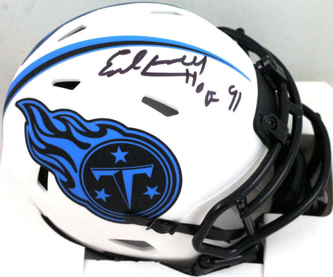 Earl Campbell Signed Tennessee Titans Lunar Speed Mini Helmet HOF- JSA W *Black