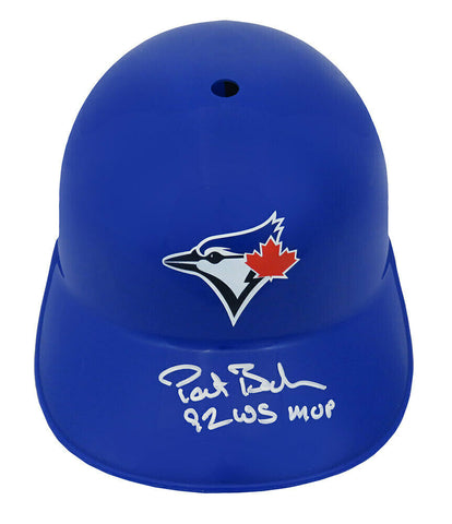 Pat Borders Signed Blue Jays Souvenir Rep Batting Helmet w/92 WS MVP - (SS COA)