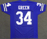 DALLAS COWBOYS CORNELL GREEN AUTOGRAPHED SIGNED BLUE JERSEY BECKETT 119723