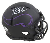 Vikings Randy Moss Authentic Signed Eclipse Speed Mini Helmet BAS Witnessed