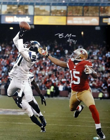 BYRON MAXWELL AUTOGRAPHED SIGNED 16X20 PHOTO SEATTLE SEAHAWKS MCS HOLO 76409