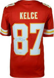 Framed Travis Kelce Kansas City Chiefs Autographed Red Nike Limited Jersey