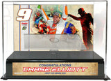 Chase Elliott 2018 First Monster Cup Victory 1:24 Die Cast Case & Plate