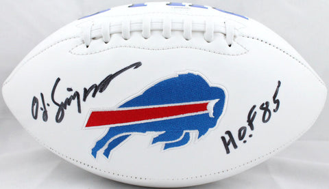 O. J. Simpson Autographed Buffalo Bills Logo Football W/ HOF- JSA W Auth *Bold