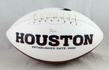 DeShaun Watson Autographed Houston Texans Logo Football- JSA W Auth