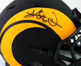 Kurt Warner Signed St. Louis Rams Eclipse Speed Mini Helmet- Beckett W *Black
