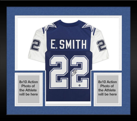 FRMD Emmitt Smith Cowboys Signed Mitchell & Ness Auth. 1995 Throwback Jersey