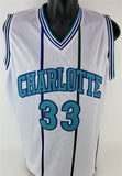 Alonzo Mourning Signed Charlotte Hornets Jersey (JSA COA) 7xNBA All-Star Center