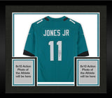Framed Marvin Jones Jr. Jacksonville Jaguars Autographed #11 Teal Nike Jersey