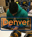AJ Epenesa Autographed/Signed Iowa Hawkeyes Speed Mini Helmet BAS 30874