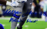 Kerryon Johnson Signed Detroit Lions Unframed 16x20 Photo - MoTown's Finest!