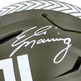 Eli Manning New York Giants Signed 2022 Salute To Service Flex Authentic Helmet